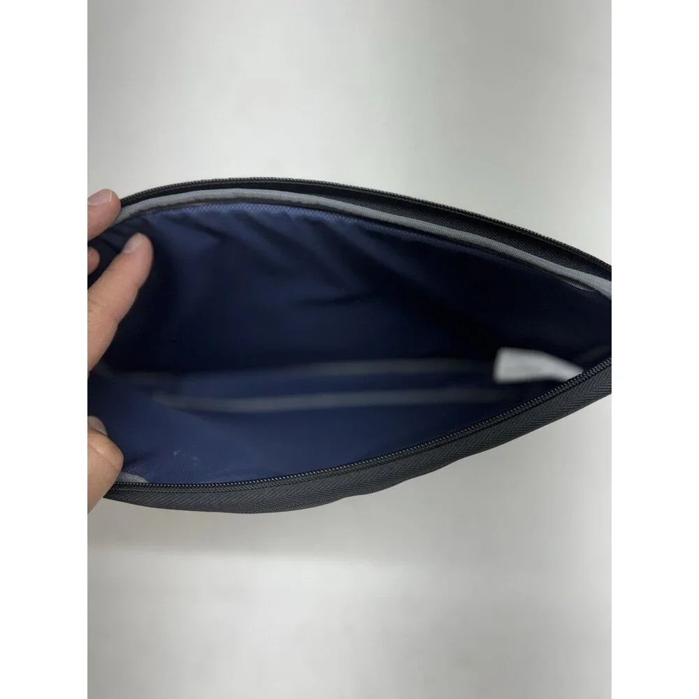 Tumi Alpha Nylon Tech Organizer Pouch Gray 13”x9” Tablet Sleeve Travel Work